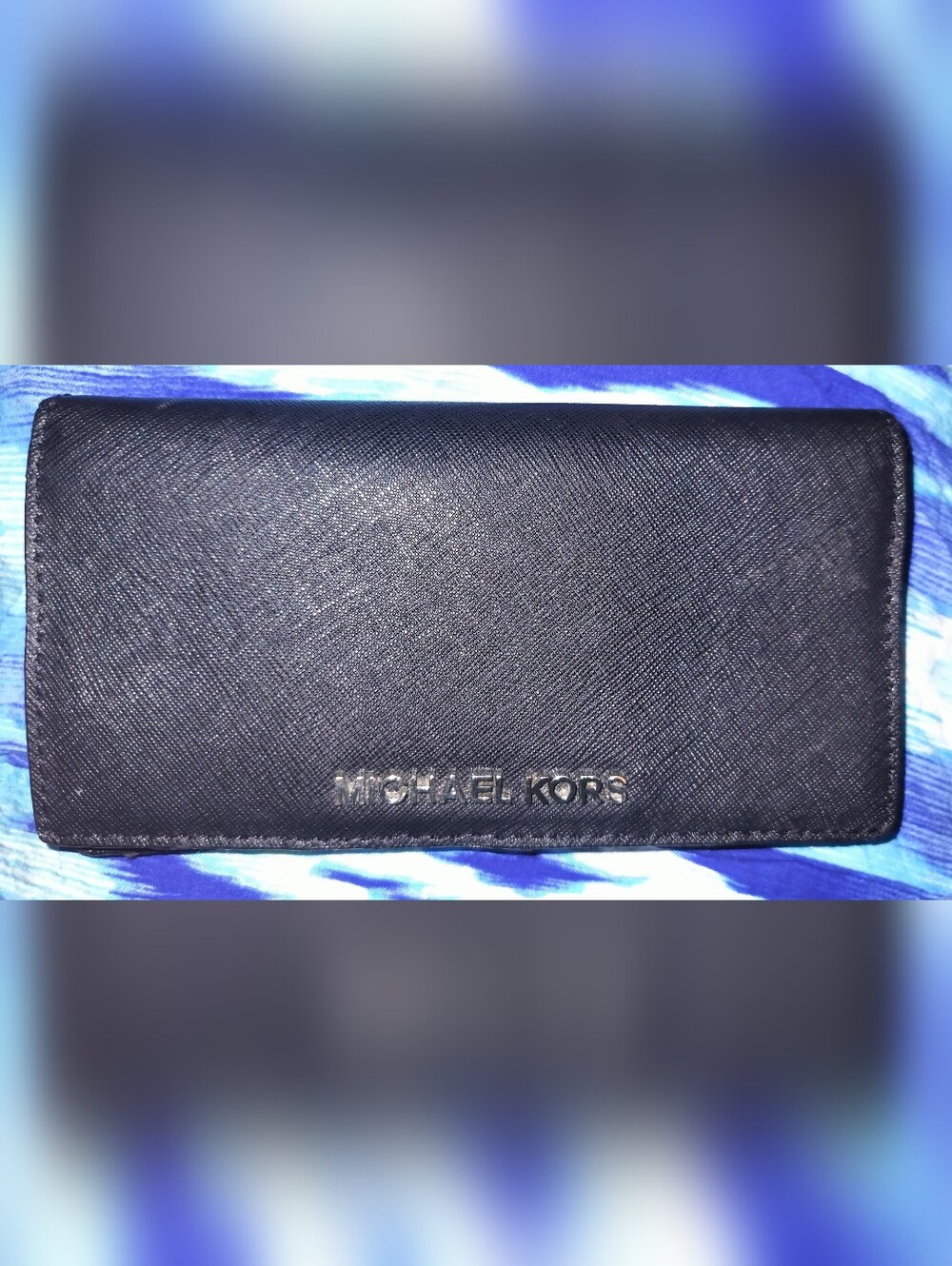 Michael Kors Black Saffiano Continental Wallet